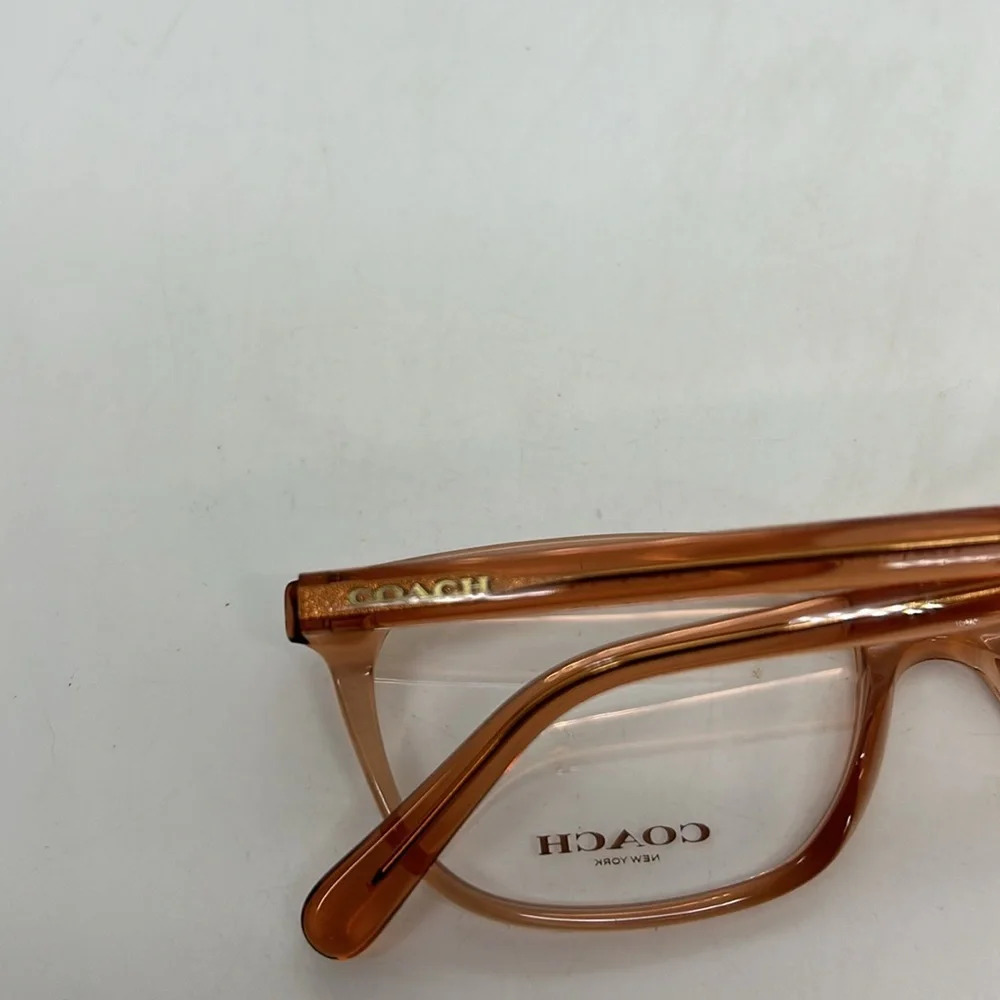 Coach HC6139U Eyeglasses Frames Case RXable 5822 Translucent Saddle NWT - Picture 8 of 8